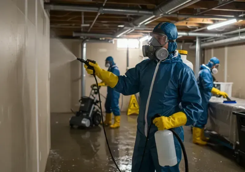 Basement Sanitization and Antimicrobial Treatment process in Belle Glade, FL